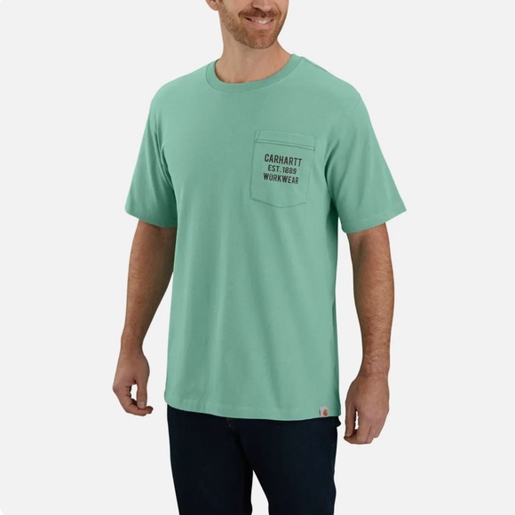 🆕Carhartt Men's Workwear Front Pocket Short Sleeve T-shirt ~ Size Medium - Picture 1 of 4
